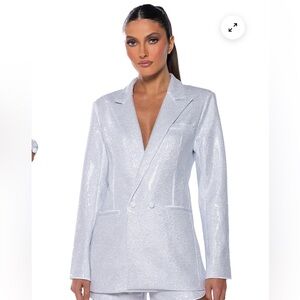 Akira Pop Star Shine Bright Rhinestone Blazer